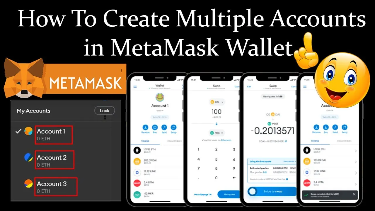 How to create and delete MetaMask multiple accounts? | by Steven Neesham |  Medium