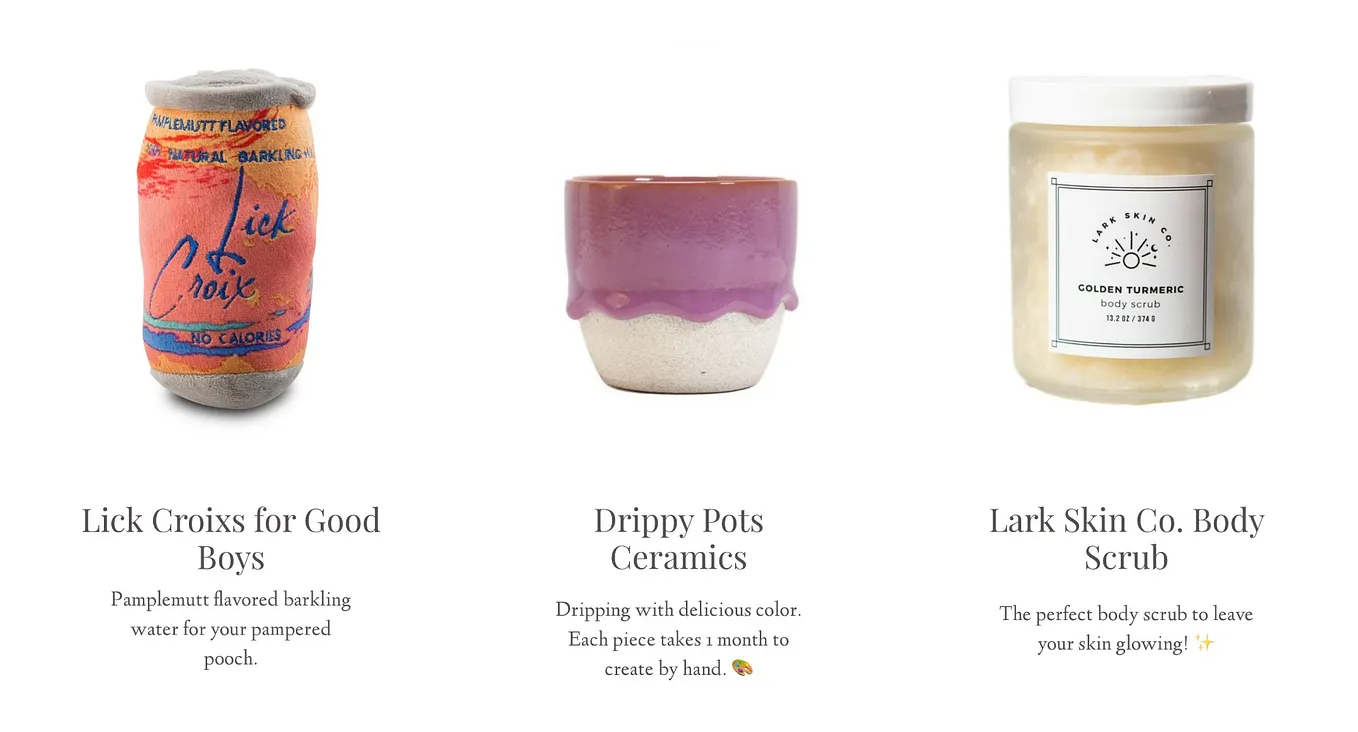 The Giften Guide: 25 gift picks from 25 inspiring small businesses.
