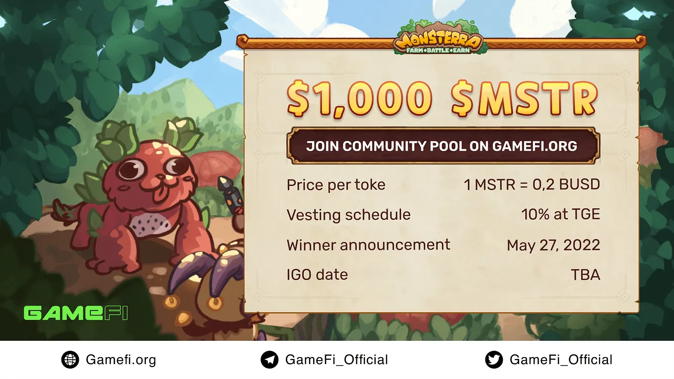 Join the $MSTR Community Pool on GameFi.org!