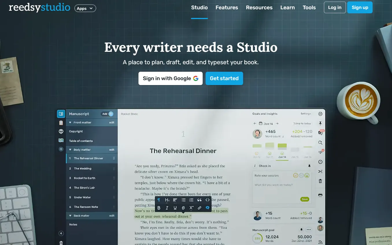 My Reedsy Studio Premium Review