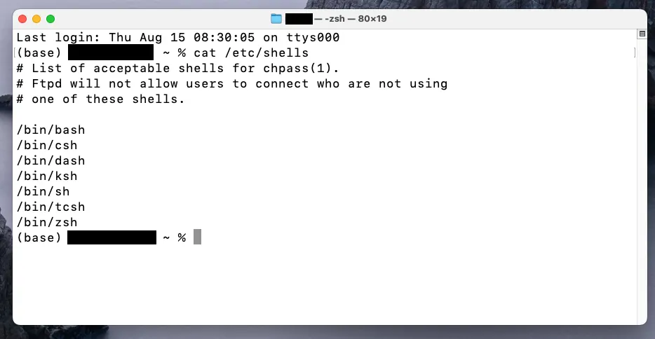How to Switch from zsh to bash on Mac