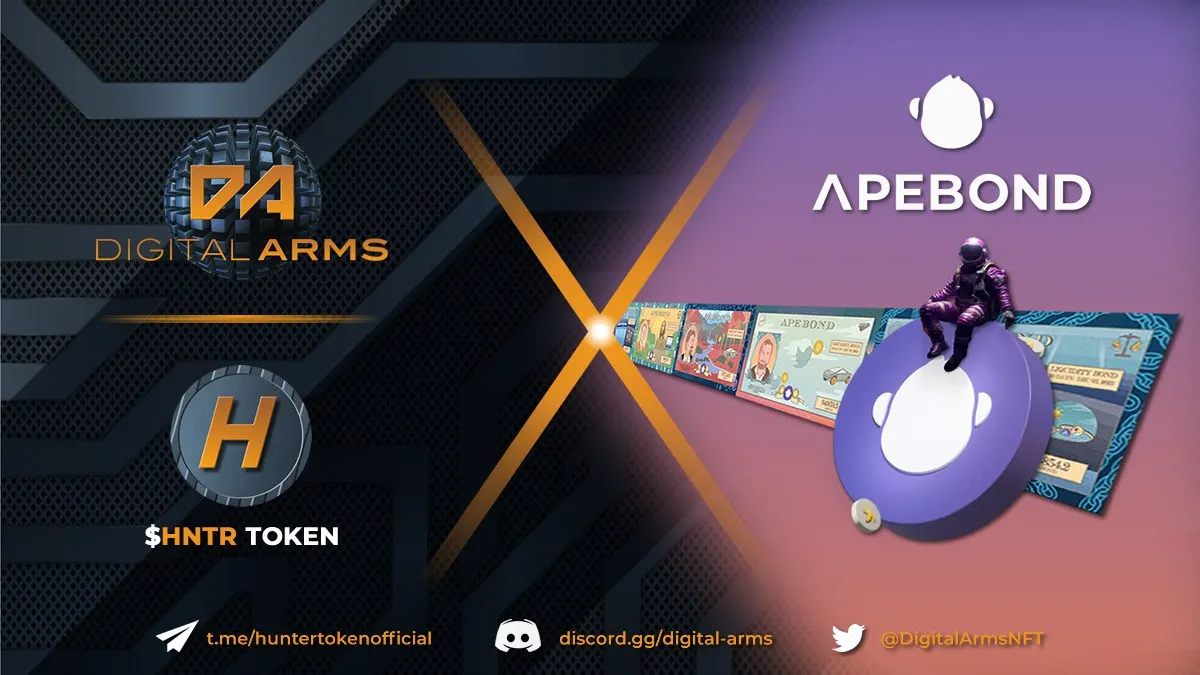 Hunter Token Partners with ApeBond (Formerly ApeSwap): Introducing ApeBond Bonds for Sustainable…