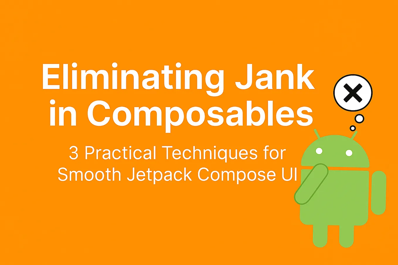 Eliminating Jank in Composables: 3 Practical Techniques for Smooth Jetpack Compose UI