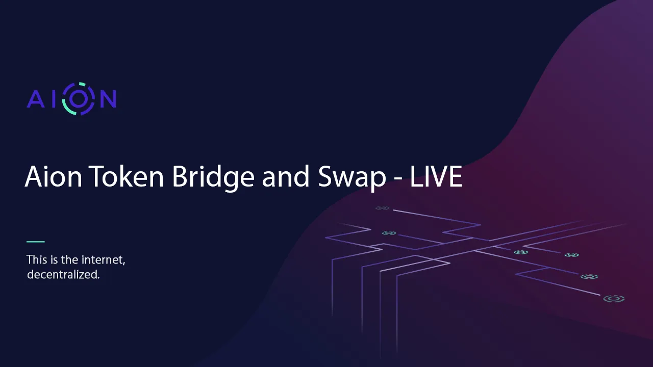 Introducing the AION Token Swap. Update* — Follow these step by step… | by  Aion | Aion | Medium