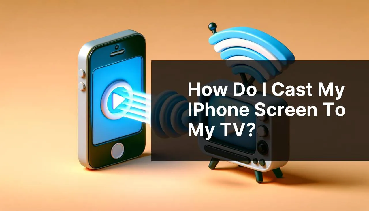 How do I cast my iPhone screen to my TV?