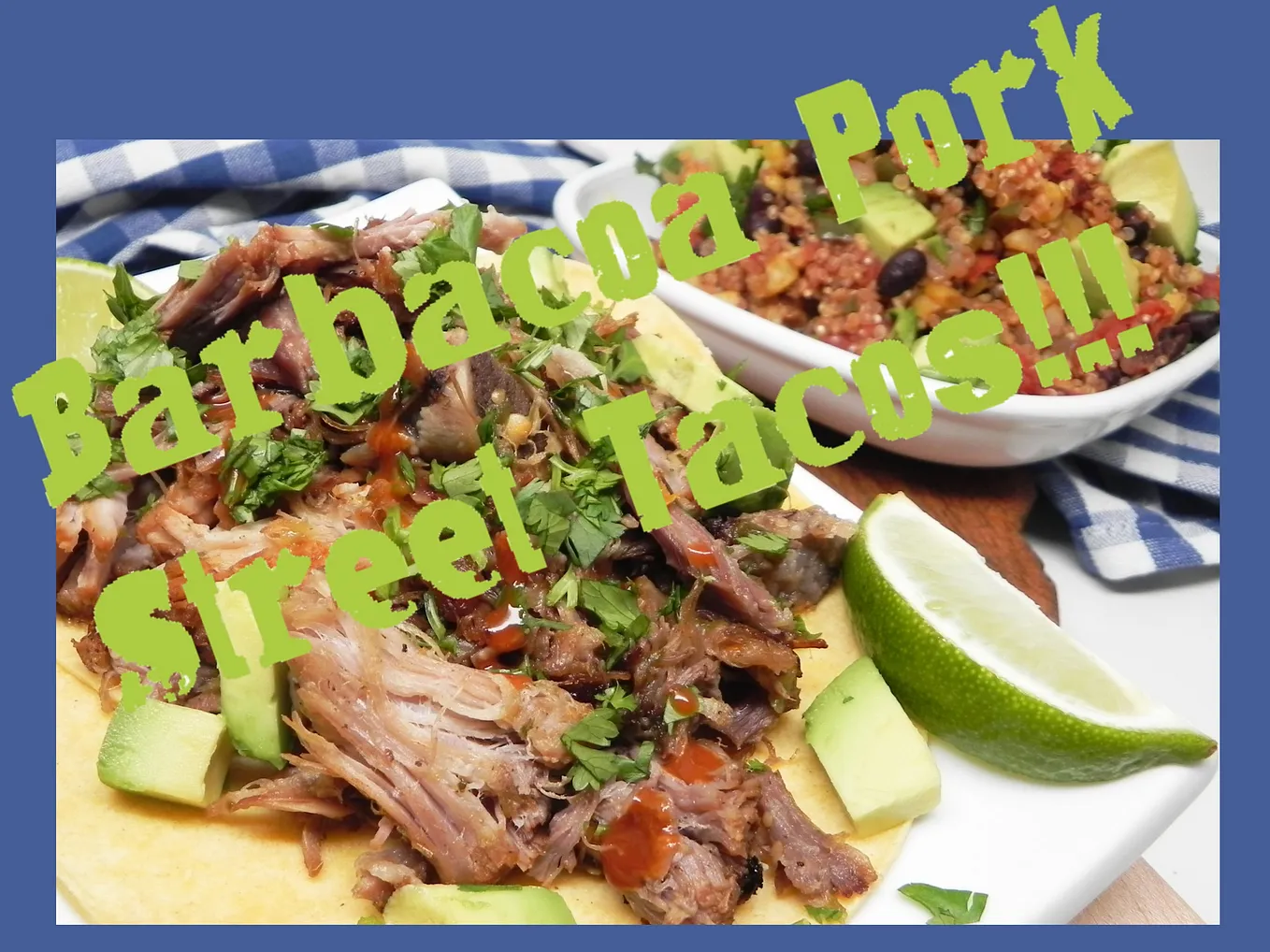 Barbacoa Pork Street Tacos — Chipotle Style