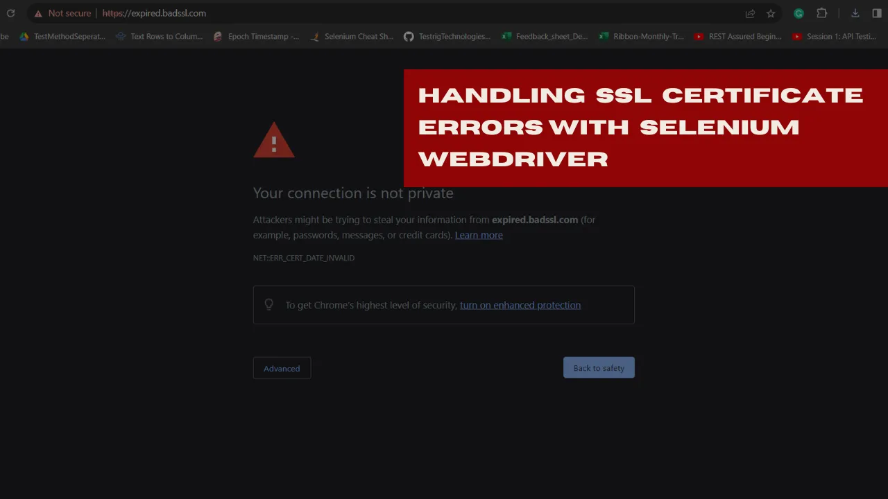 Handling SSL Certificate Errors with Selenium WebDriver: A Technical Guide