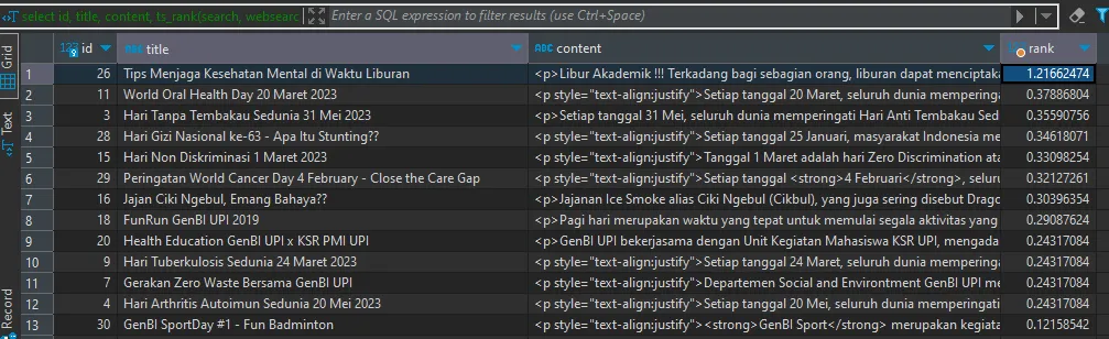 PostgreSQL Full-Text Search with NodeJS: Lite Version of Elastic Search in Postgres