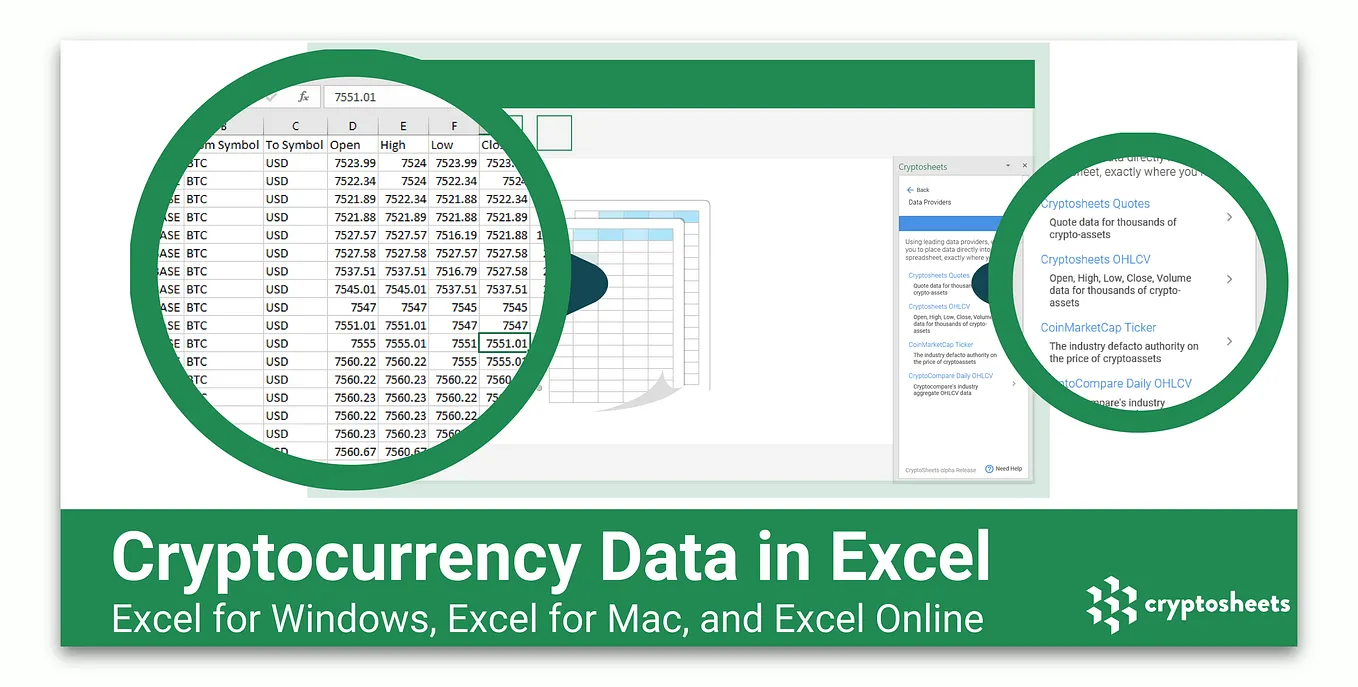 Automatically Refresh 110,000 Crypto Assets in Real Time or at Any Interval  in Excel & Googlesheets using Cryptosheets | by Chris Ware | Cryptosheets |  Medium