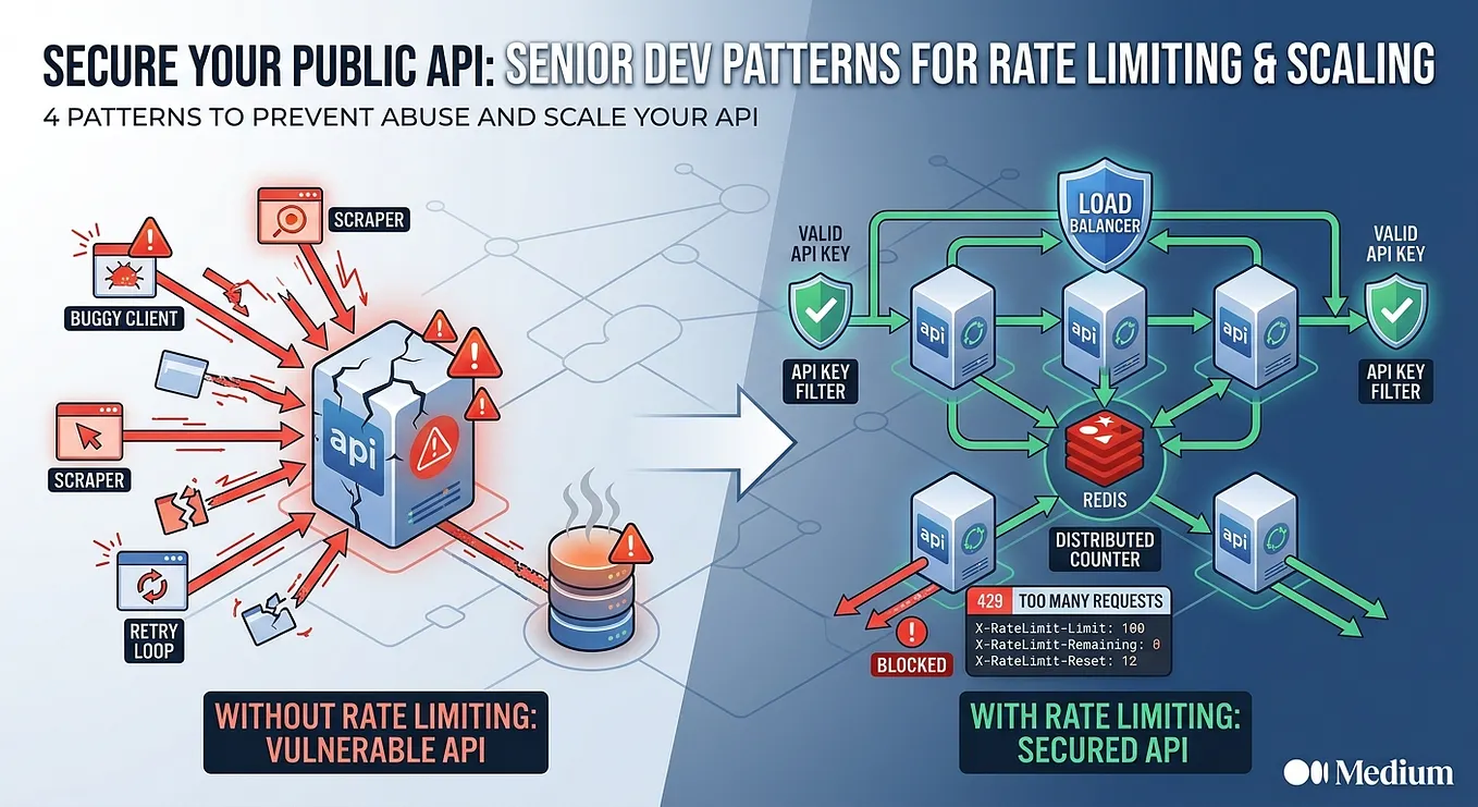 Stop Building Public APIs Without Rate Limiting: Senior Devs Use These 4 Patterns to Scale the APIs