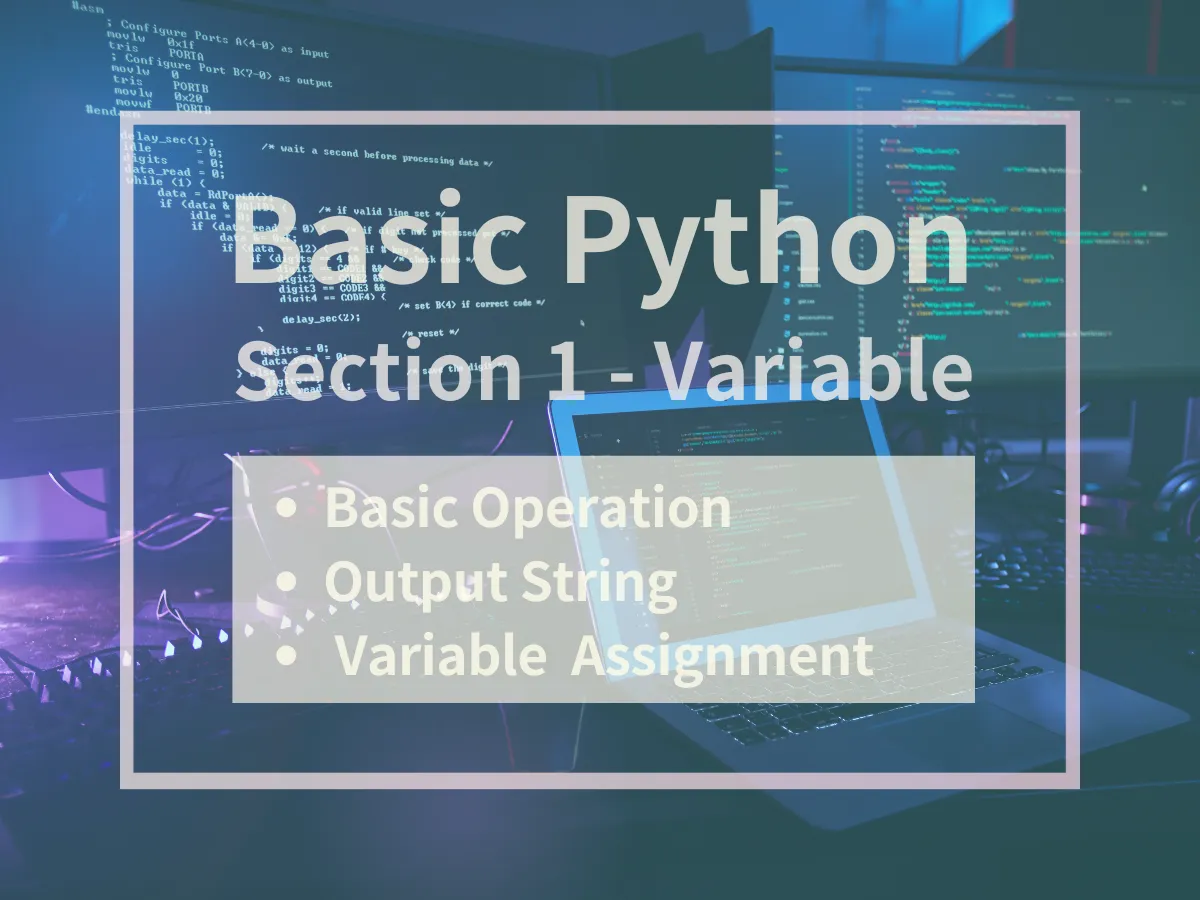 Basic Python - 1. Variable