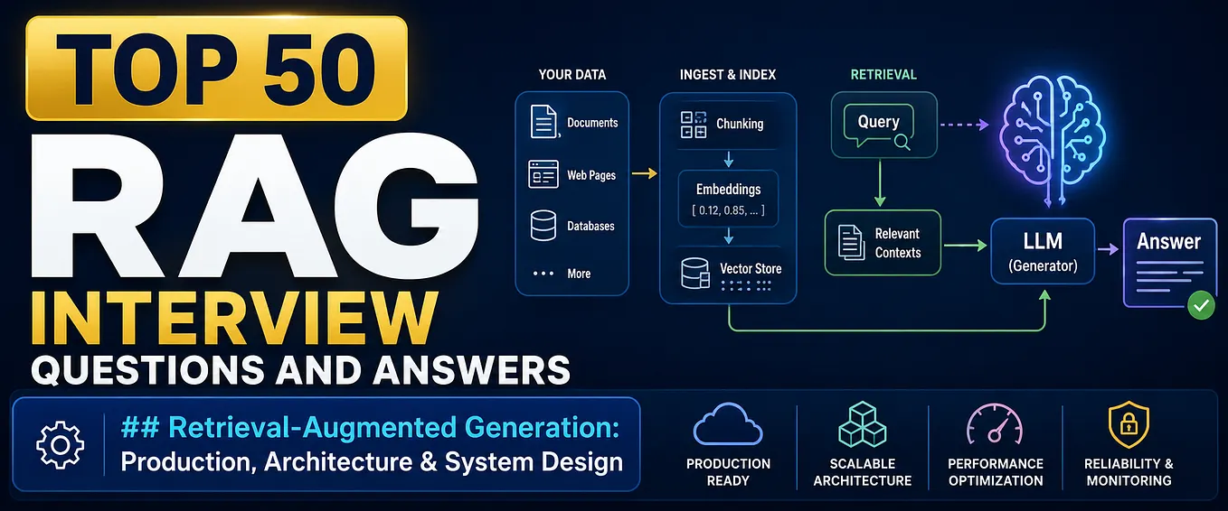 Top 50 RAG Interview Questions and Answers