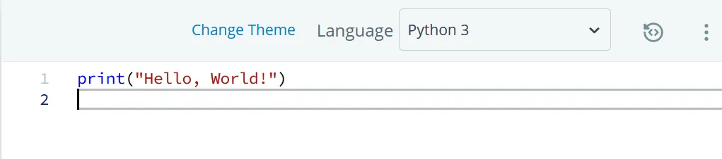 Hackerrank Program 1: Printing “Hello, World!” in Python