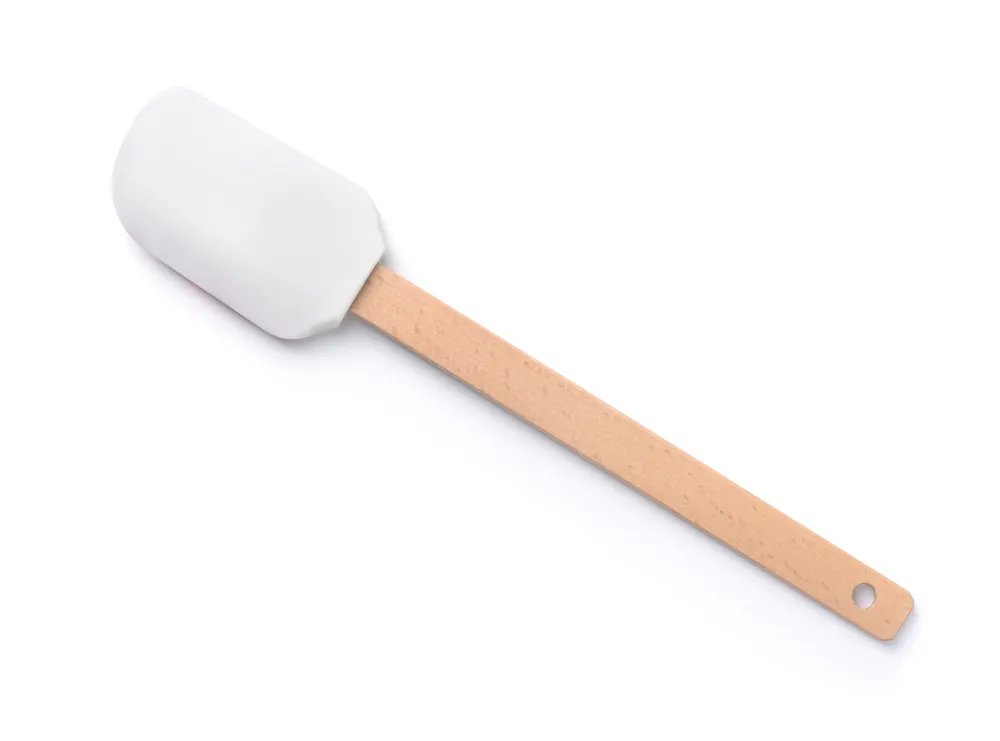 A white kitchen spatula