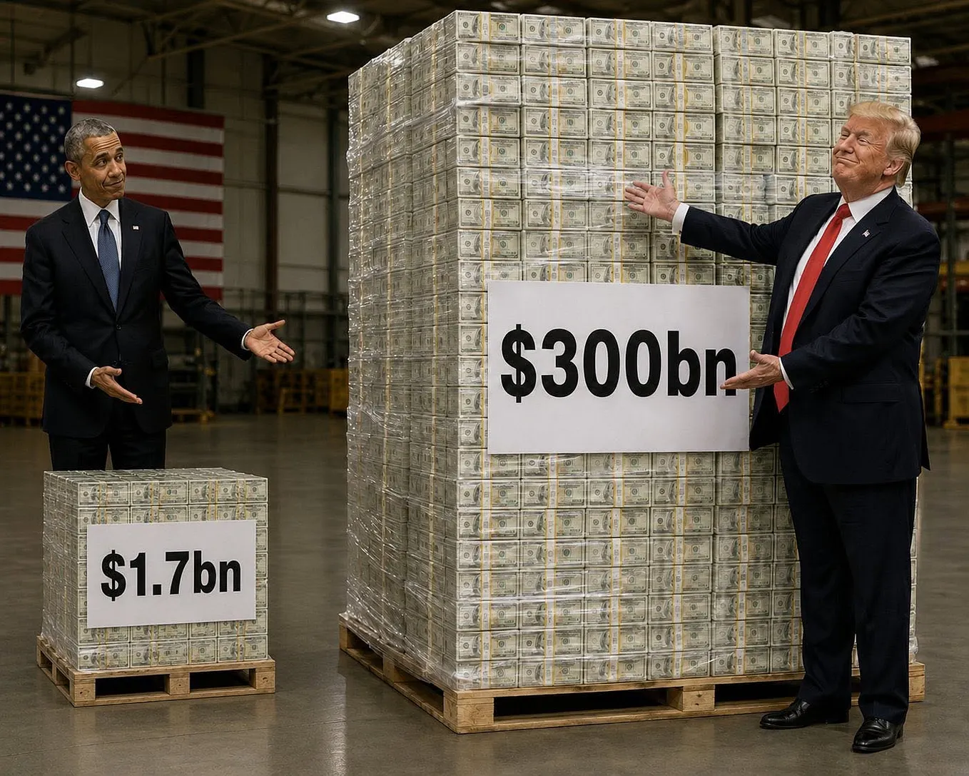 GUESS WHO IS SENDING $300 BILLION TO IRAN TO END THE WAR THE USA IS LOSING?