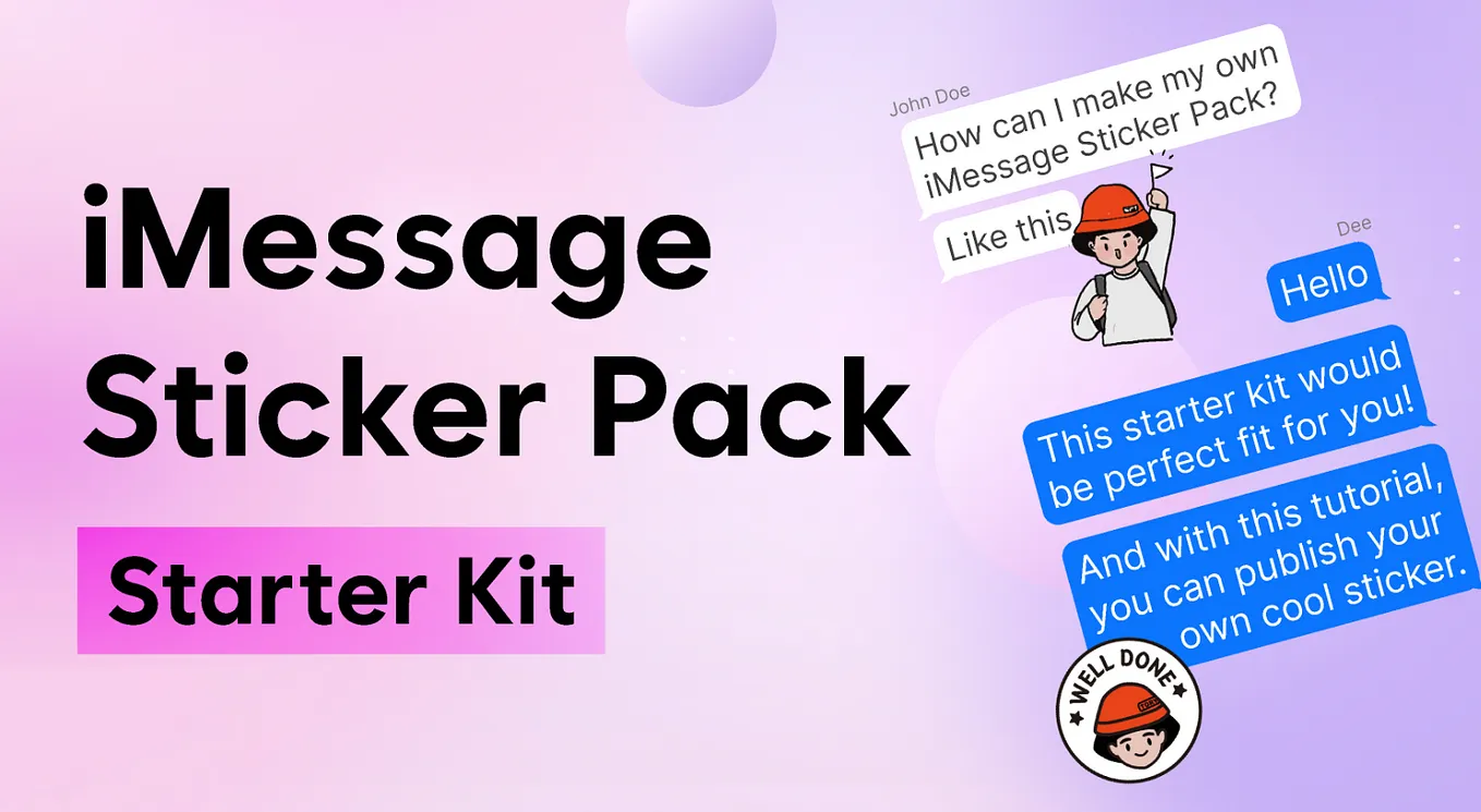 How to make iMessage sticker packs so easily! + Free Figma Template here!