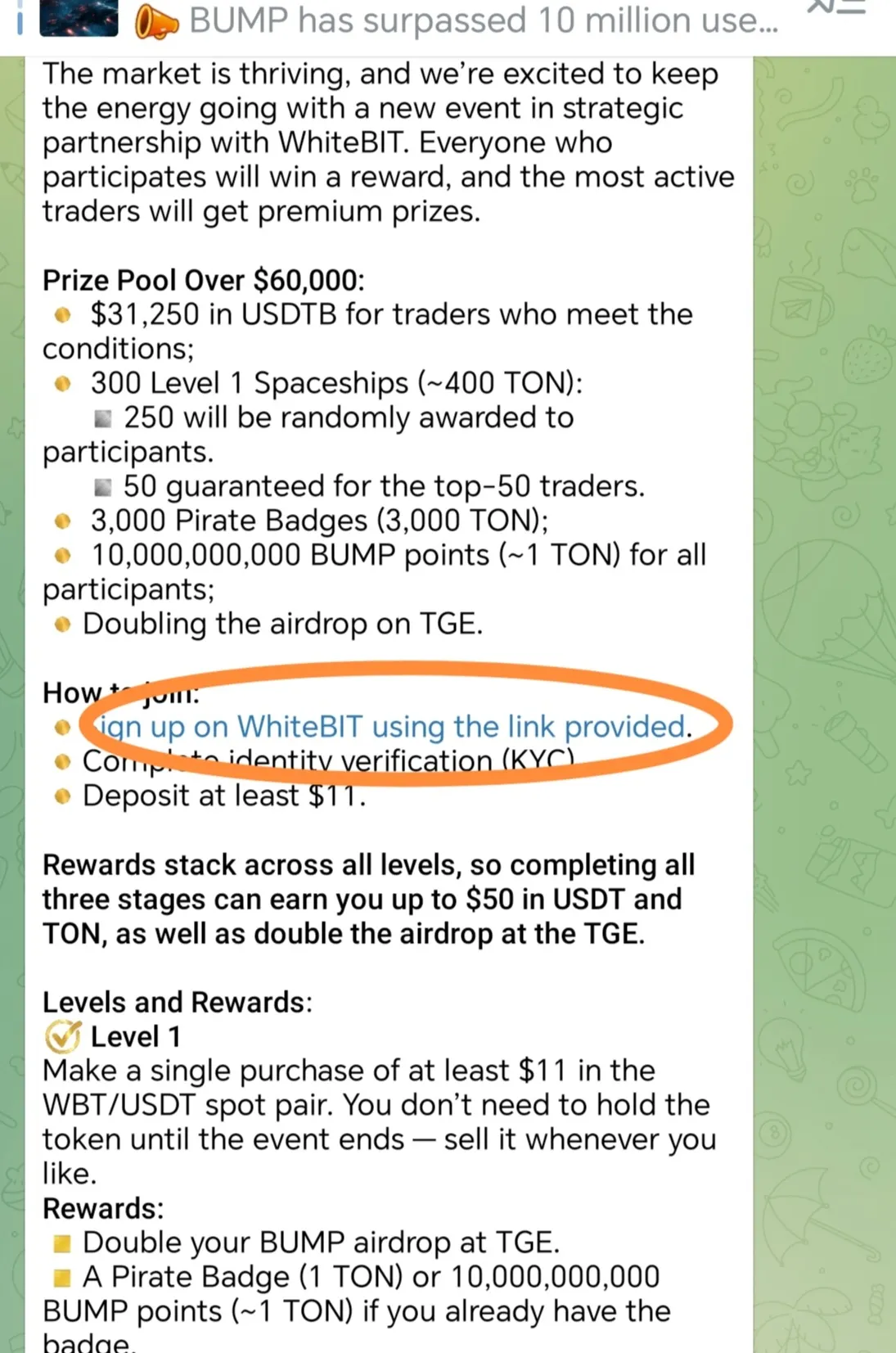 Trading event guide
