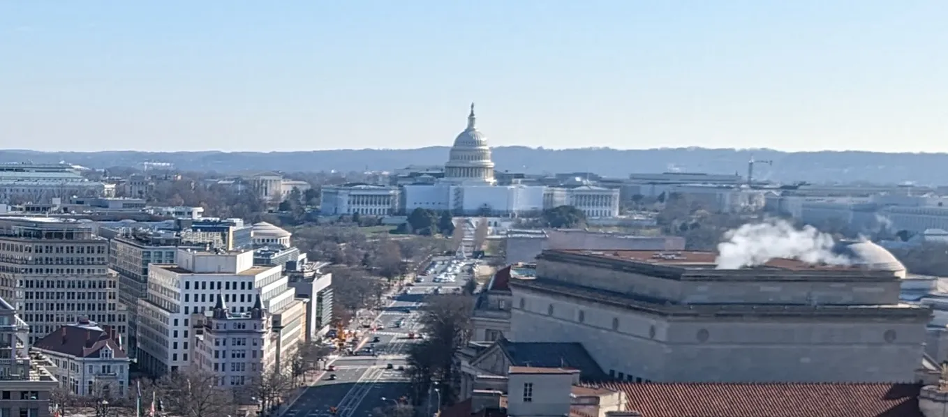 Congress building seen from the Old Post Office tower.