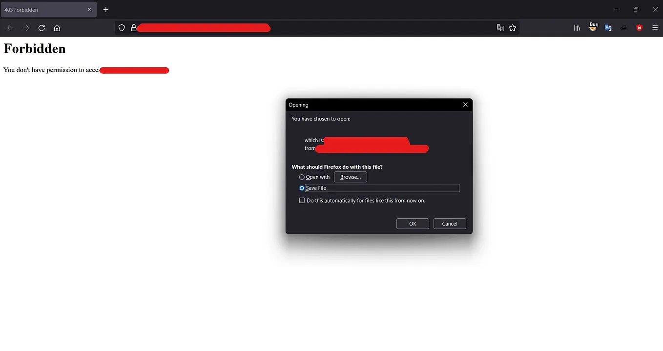 Sensitive Data Exposure via 403 Forbidden Bypass