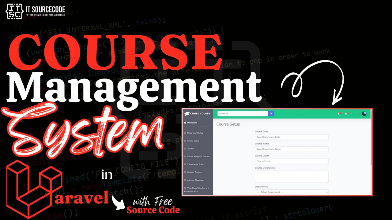 Course Management System in Laravel with Source Code