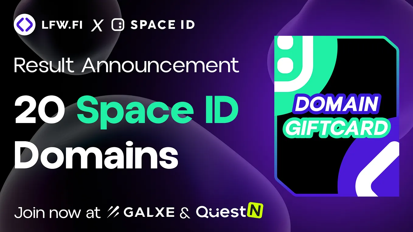 Announcing the Winners of the 20 Space ID Giveaway Campaign!