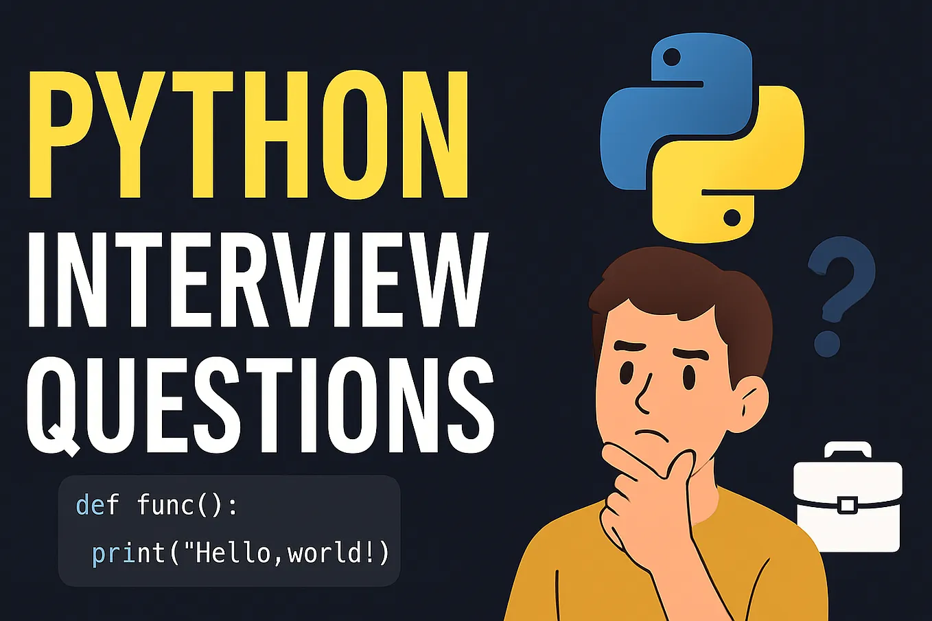 Top 50 Python Coding Interview Questions in 2025 | Python in Plain English