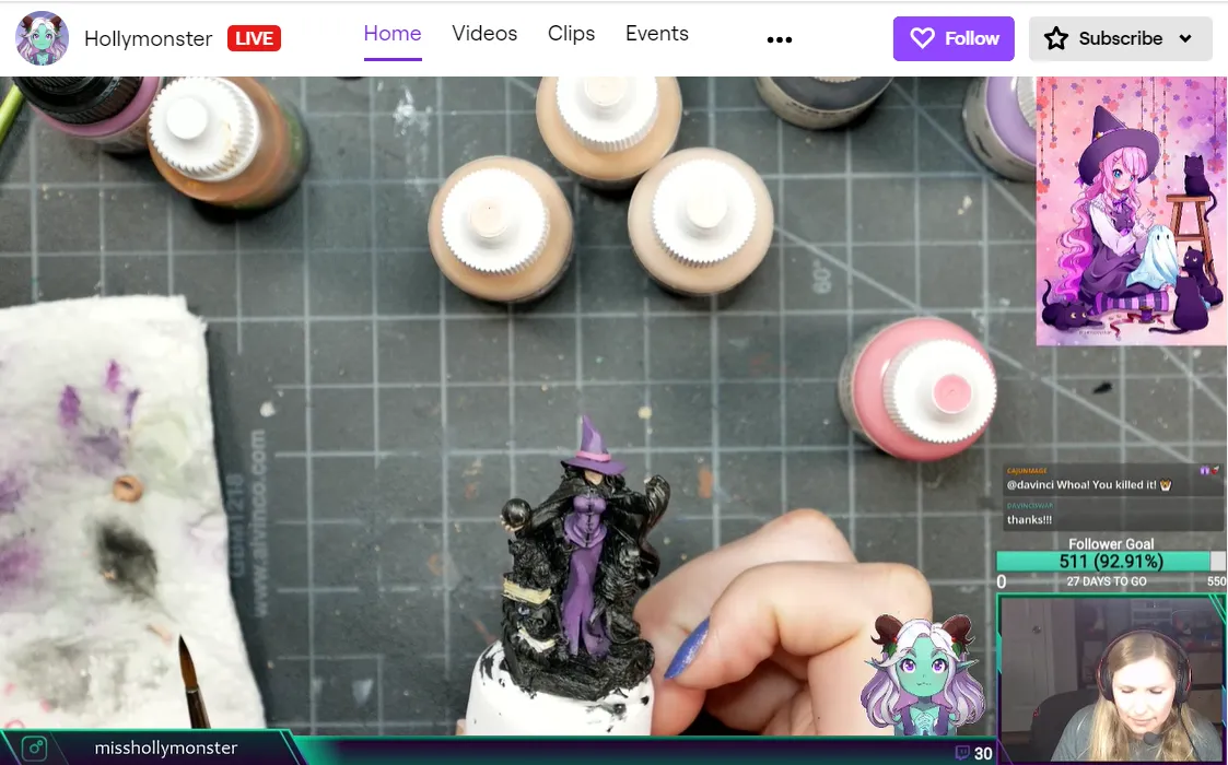 Figurine Painting on Twitch? You Should Try Using a Doc Cam