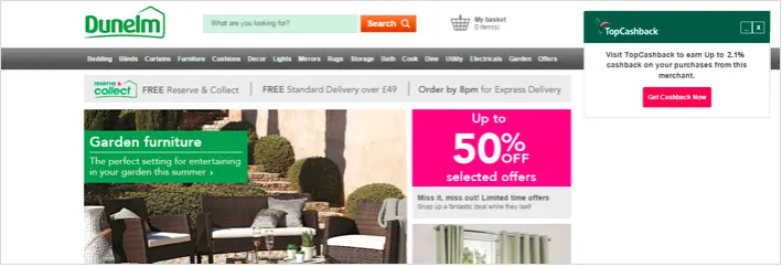 Easy cashback using TopCashBack’s Cashback Notifier when shopping online