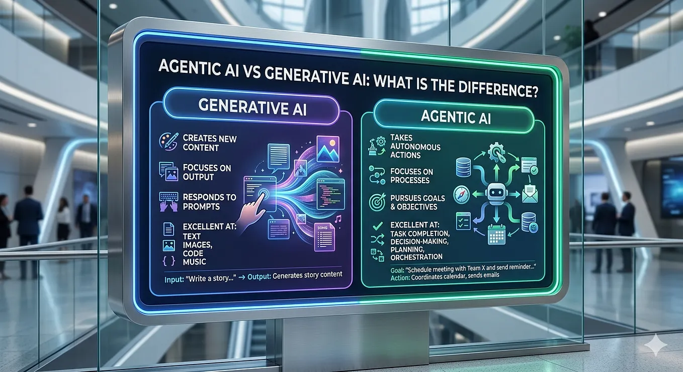 Agentic AI vs Generative AI: The Decision That Will Define Your ...
