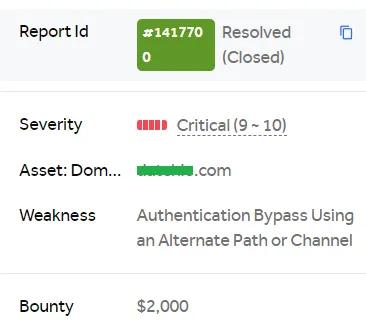 Authorization bypass due to cache misconfiguration