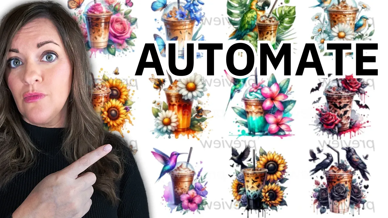AUTOMATE 90% of your Clipart Digital Product to Sell on Etsy