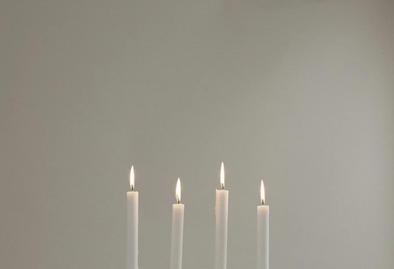 For lit thin white candles.
