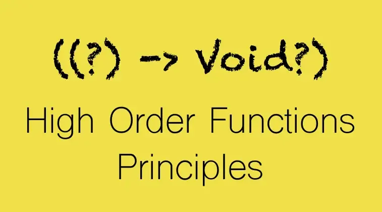 High Order Functions Principles. Bu yazımda sizlere swiftte yüksek ...