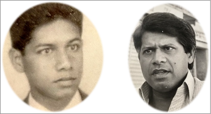 Figure 01: Evo João Camões Fernandes in 1961 at age 17 and in 1982 at age 38. The first represents youthful creativity, while the second represents introspective maturity.