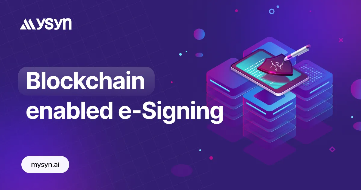 blockchain enabled e-signing