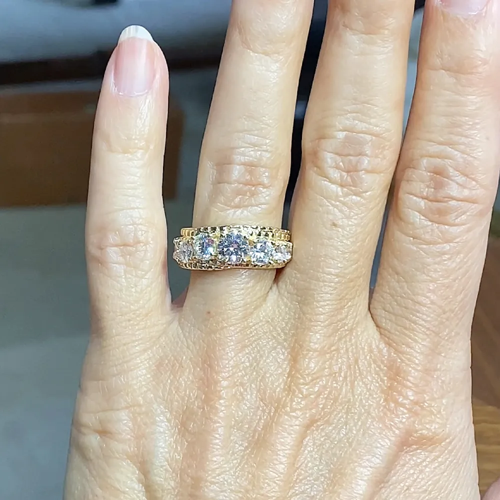 Styling Melissa’s Engagement Ring with Different Bands