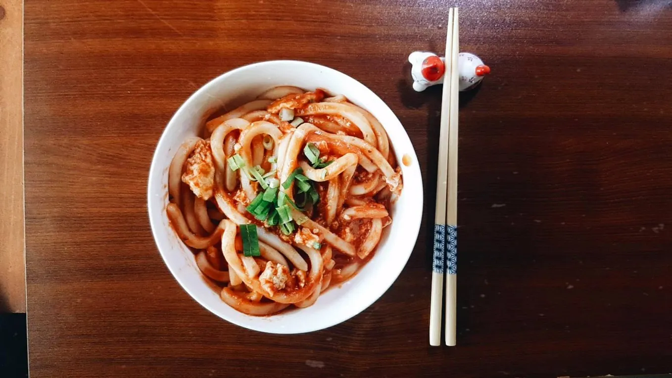 Egg Tomato Udon Noodle