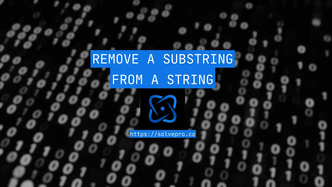 Remove a Substring from a String in JavaScript