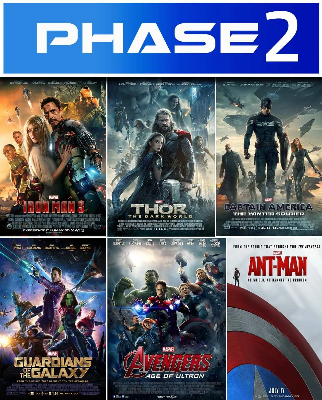 The Visual Guide to the Marvel Cinematic Universe : Phase 2