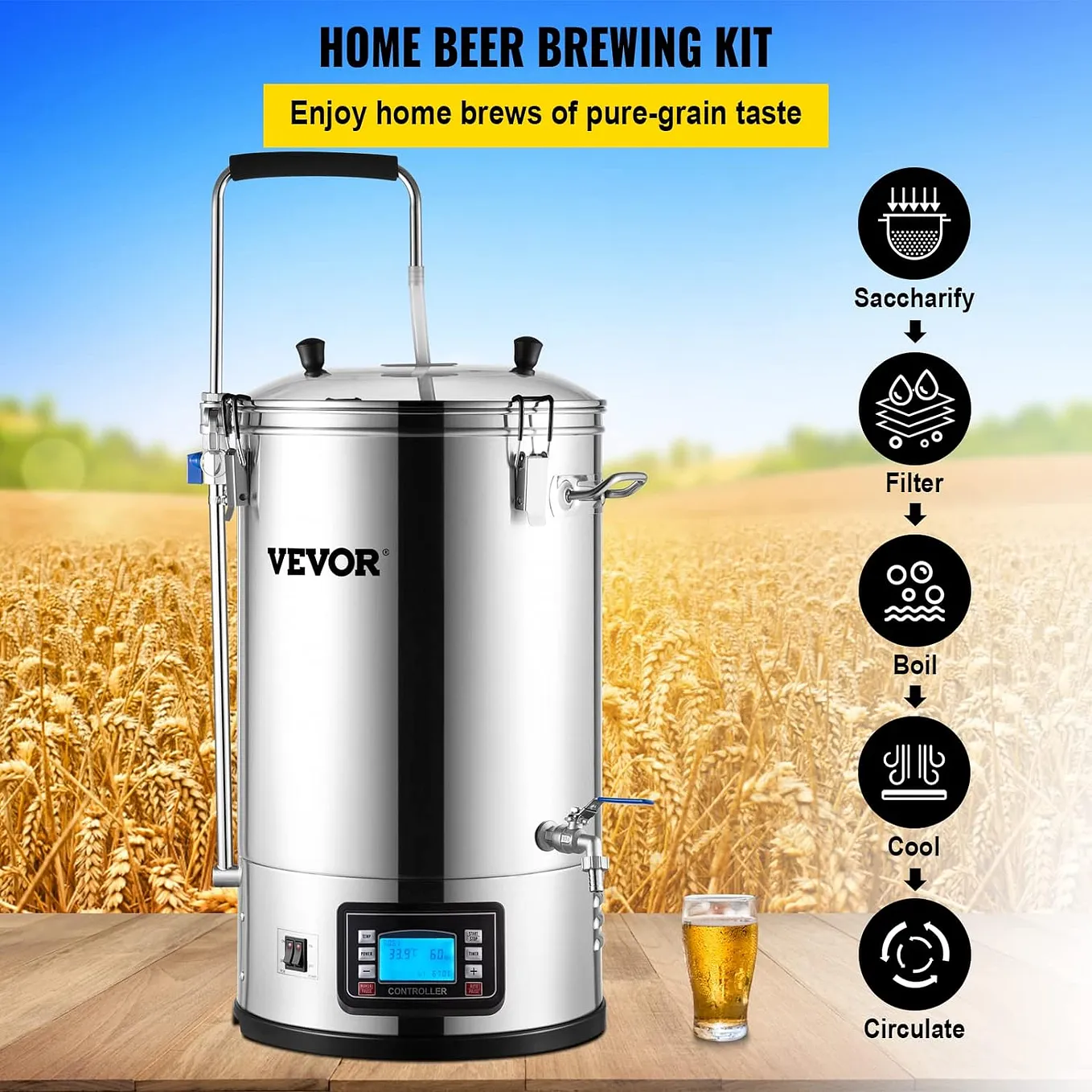 Revolutionize Your Brewing Experience: The VEVOR Electric Brewing System Review