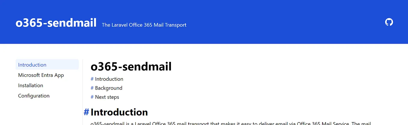 o365-sendmail — The Laravel Office 365 Mail Transport