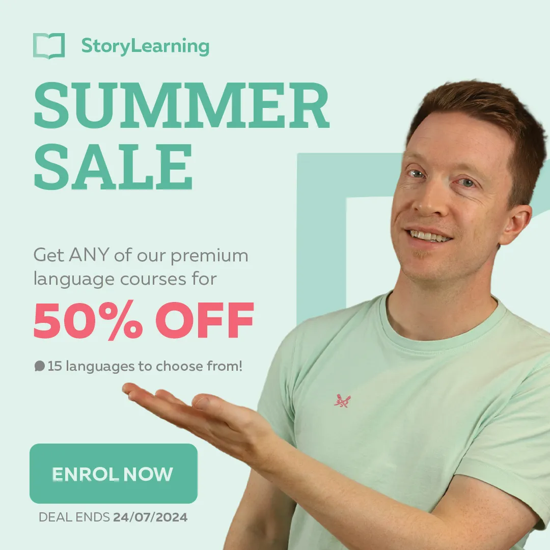“Unlock Language Mastery with This Unique Story-Based Method — 50% Off Summer Sale!