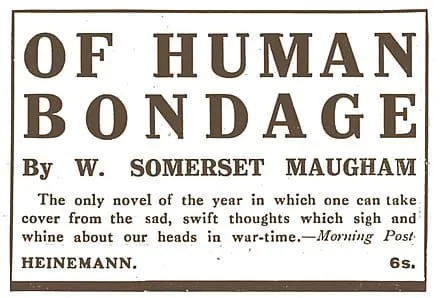 Maugham’s Of Human Bondage