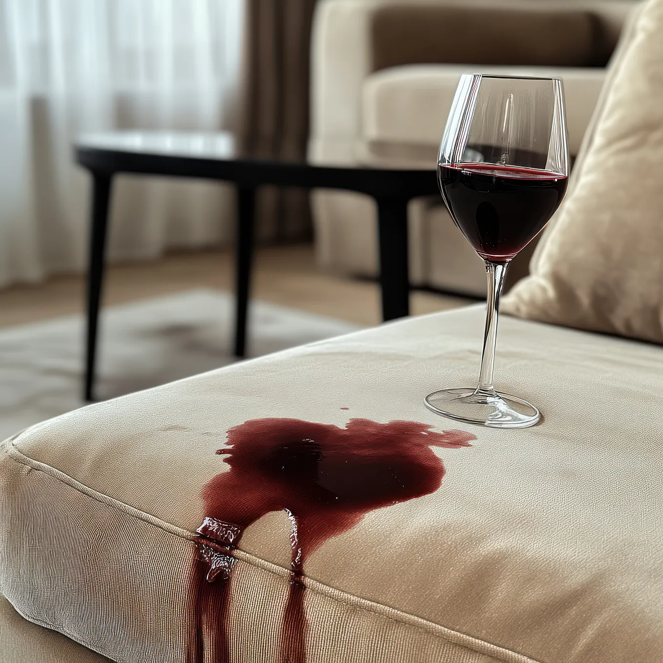I Spilled Some Red Wine All Over the Sofa Last Night