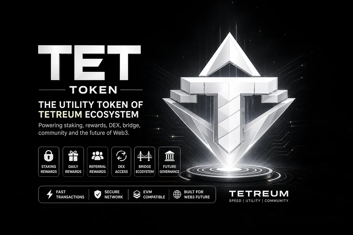 What Is TET Token? Tetreum Utility, Staking, Presale and Web3 Ecosystem Explained