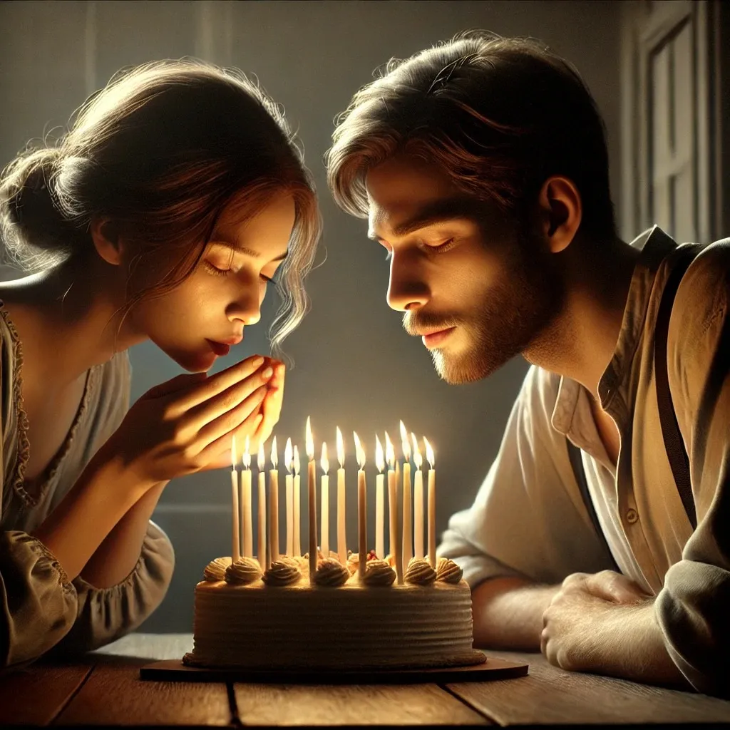 I promise to blow the last candle with you (poem)