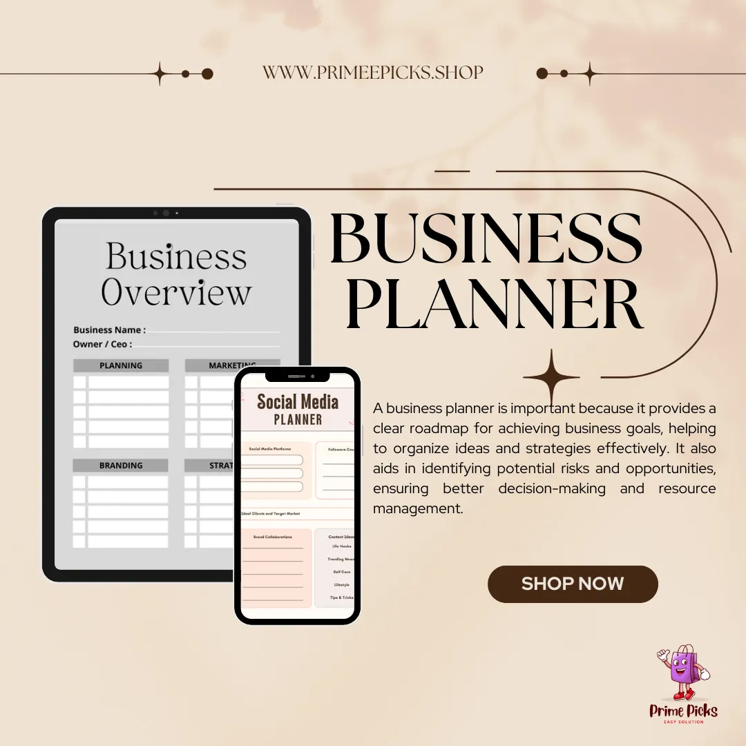 Master Your Business: All-in-One Digital Planner Toolkit