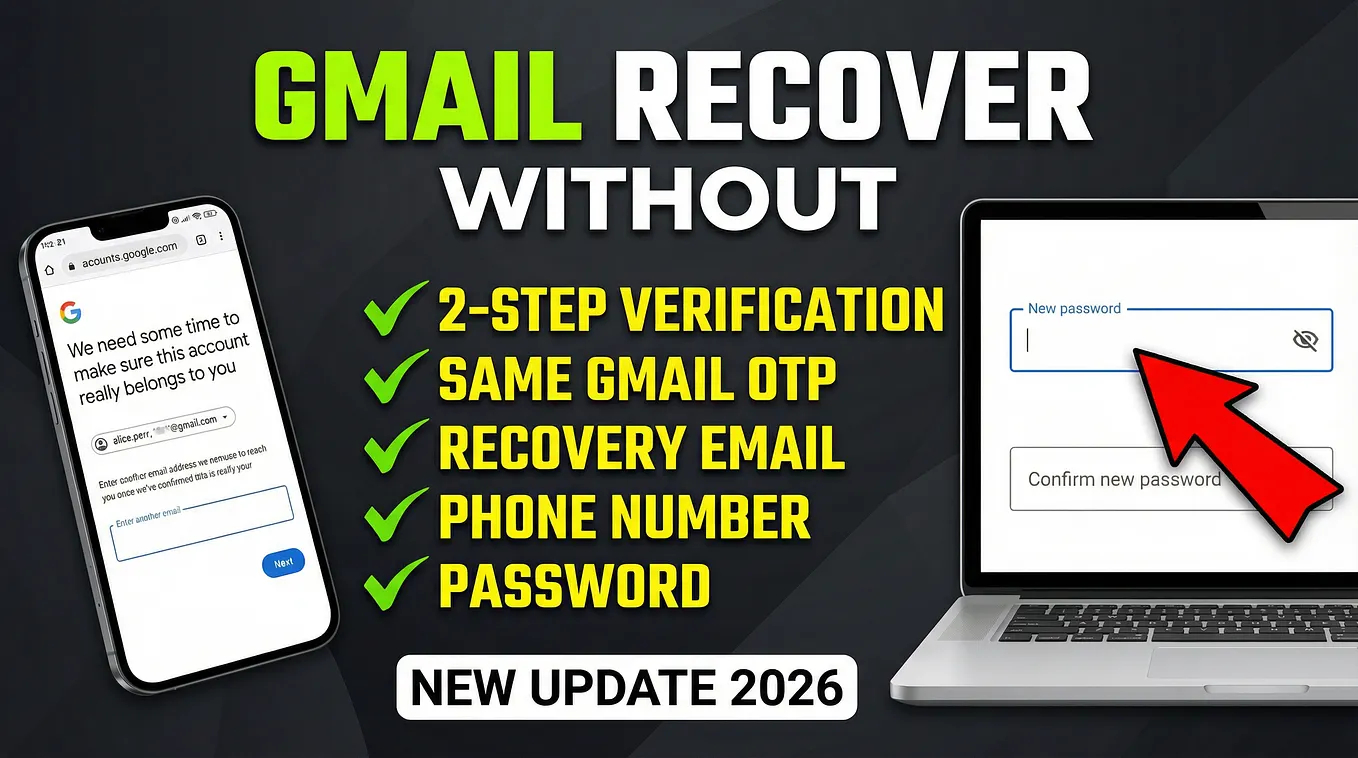 Gmail Account Recovery Recover Gmail Without Phone Number Google Account Recovery Two Step Verification Problem Gmail Hacked