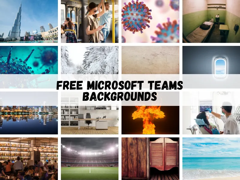 Free Microsoft Teams Backgrounds: welcome to the Party, Microsoft