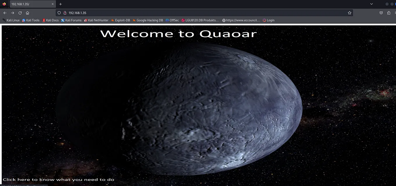 Quaoar — Hackfest2016 | Vulnhub Walkthrough!